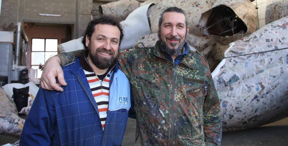 I fratelli Bonetti: da sinistra Uberto e Luigi 