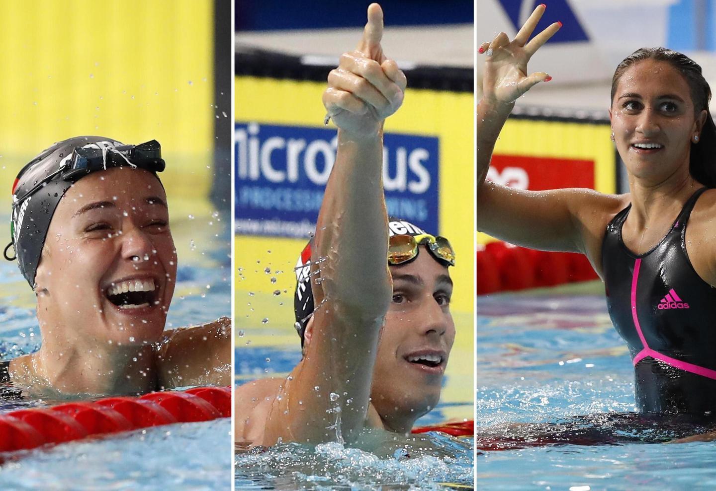 L’Italia del nuoto fa il pieno di medaglie 