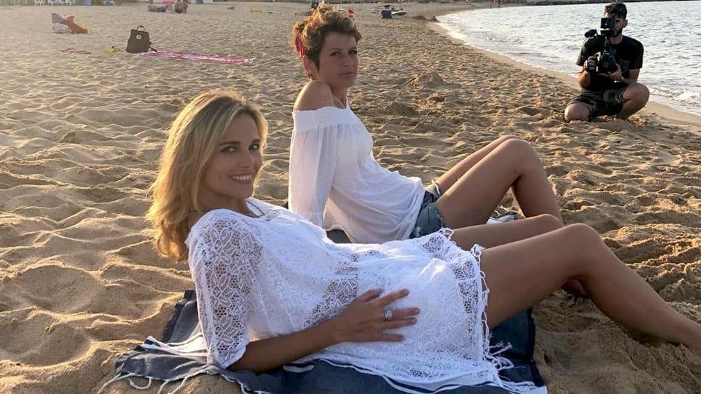 Francesca Fialdini e Elena Rafanelli durante le riprese di "In viaggio con lei"