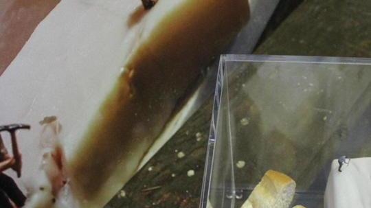Il lavoro dei cavatori anche in una miniatura