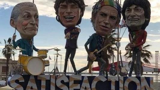 Il carro di Bertozzi finisce sul profilo dei Rolling Stones