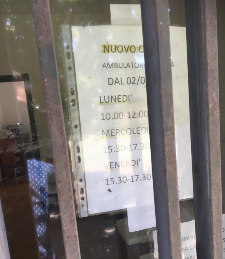 L’ambulatorio torna agibile ma il medico va in vacanza