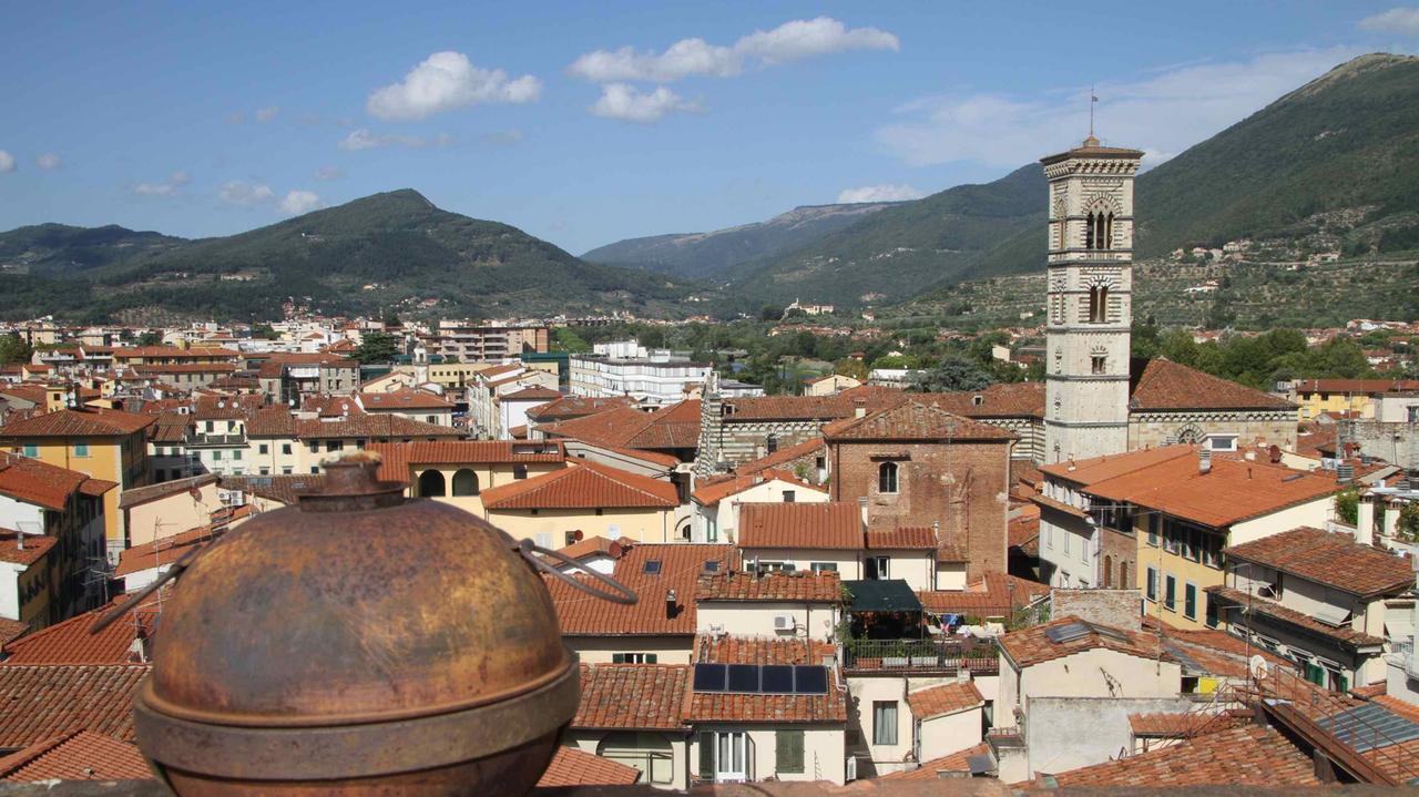 Panoramica sul centro di Prato da Palazzo Pretorio