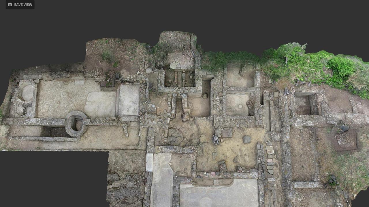 Sito archeologico di Poggio del Molino riprodotto con modelli 3D