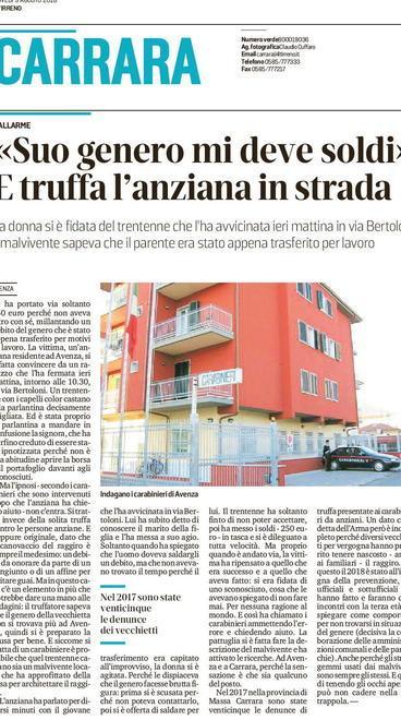 «Suo figlio mi deve soldi» e tenta la truffa 
