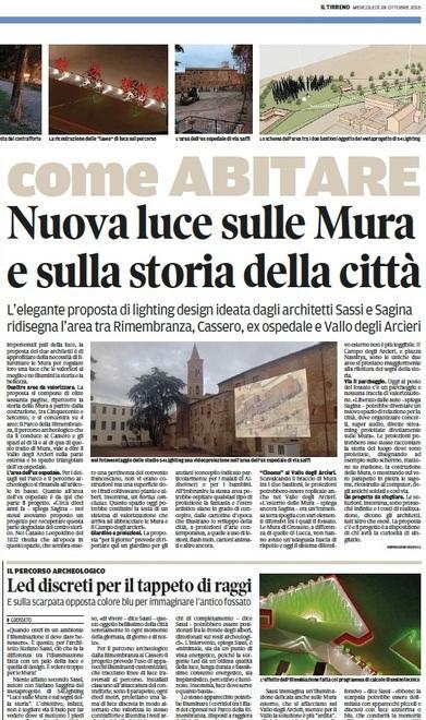 Illuminazione sulle Mura medicee Aggiudicata la gara a una ditta casertana 