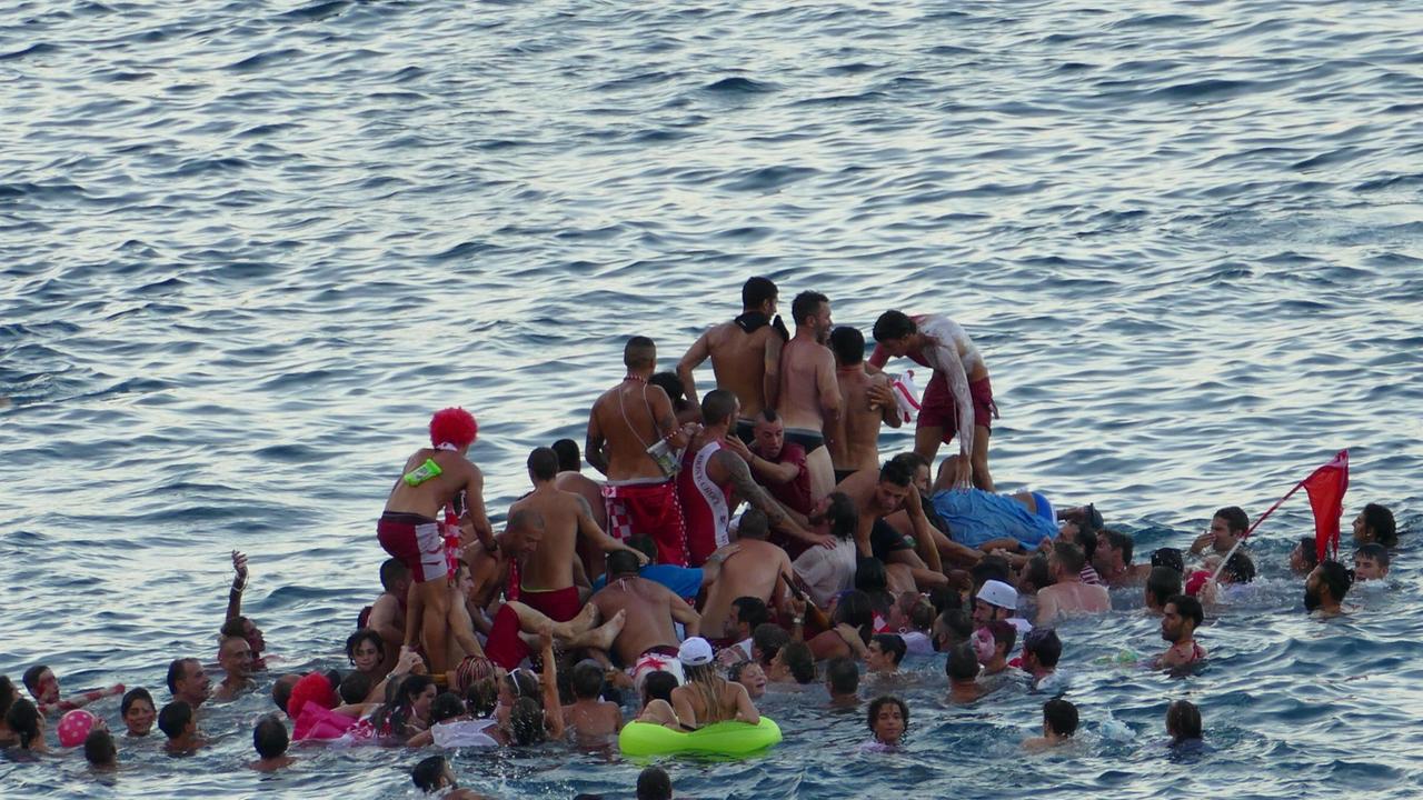 Il trionfo del Rione Croce (foto Russo)