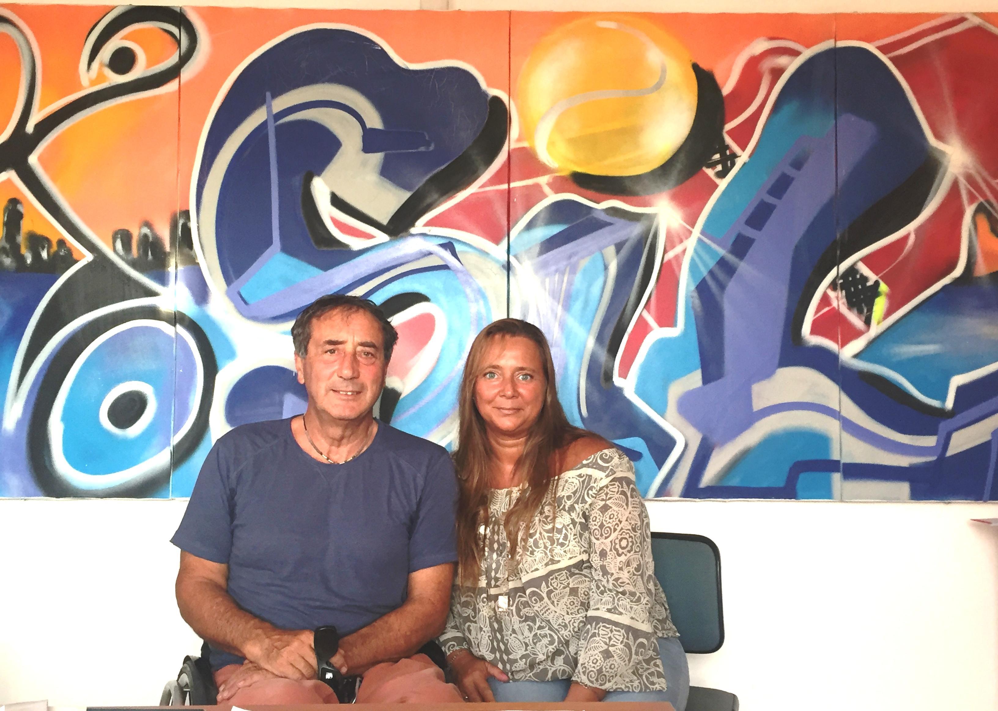 Claudio Rigolo (Sport Insieme Livorno) insieme a Stefania Mazzucchi (Team Deri Sla)