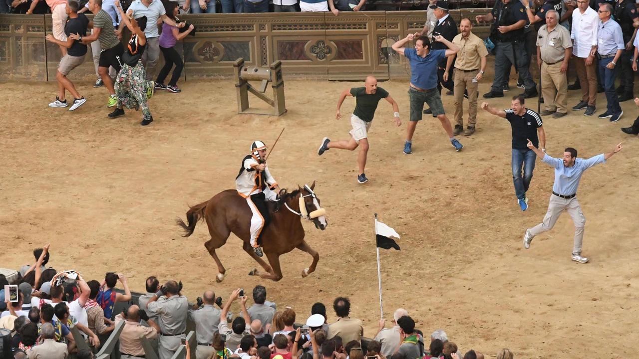 Palio di Siena, vince la contrada della Lupa