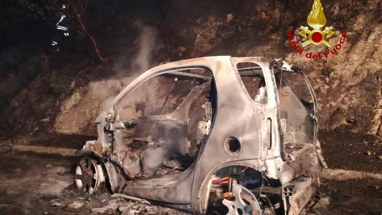 La Smart bruciata