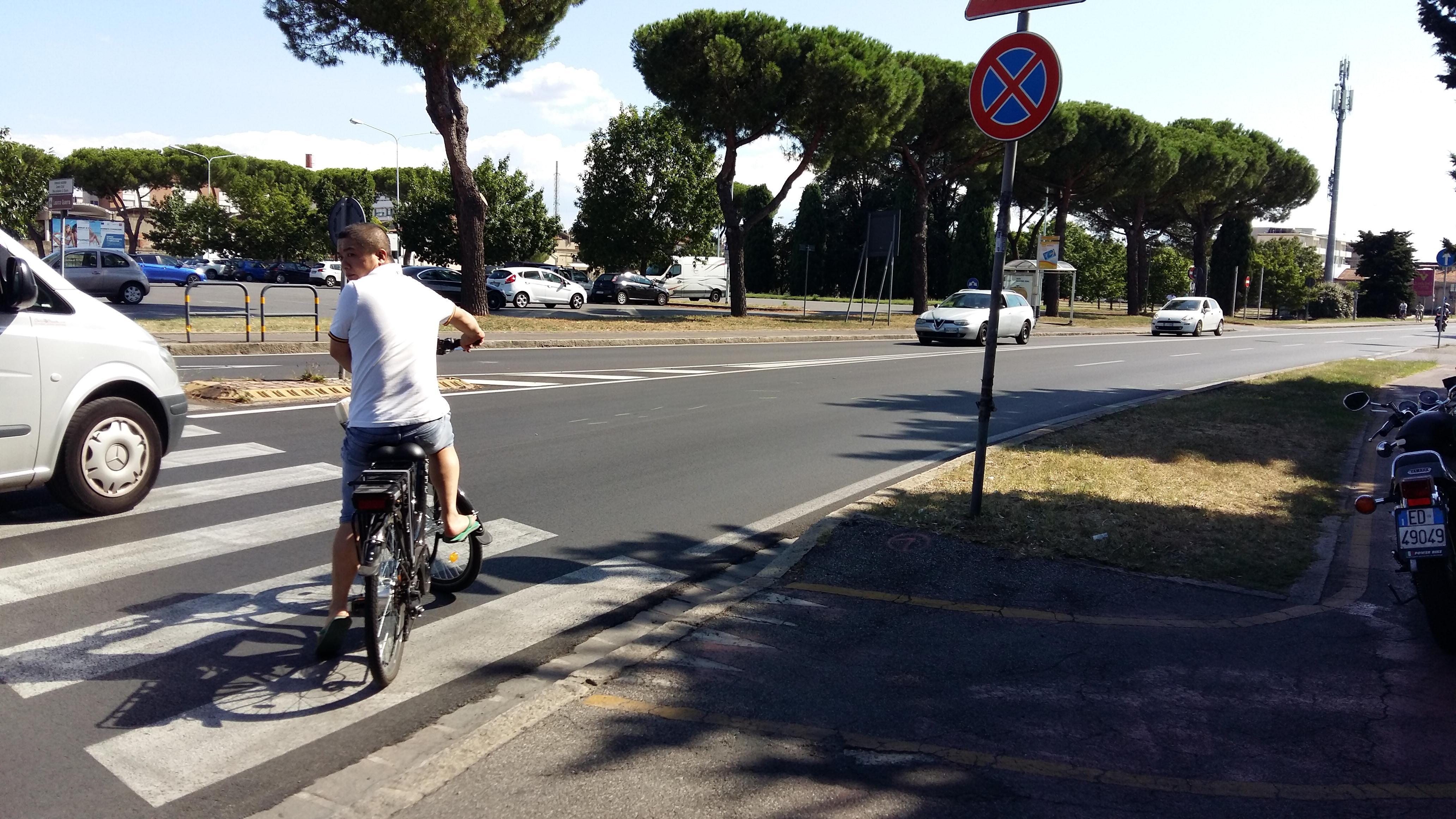 Il punto dove è avvenuto l'incidente