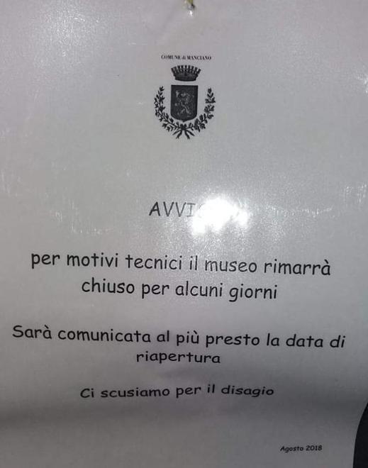 La Collezione Ciacci verrà traslocata «in una sede migliore»