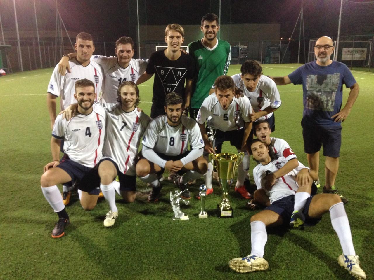 La formazione dell'Ac Salute vincitrice della Spring Cup di calcio a 7