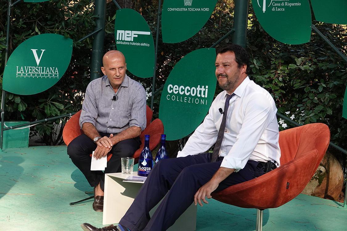 Matteo Salvini in Versilia: "Il crollo di Genova, non sarà come Viareggio" 