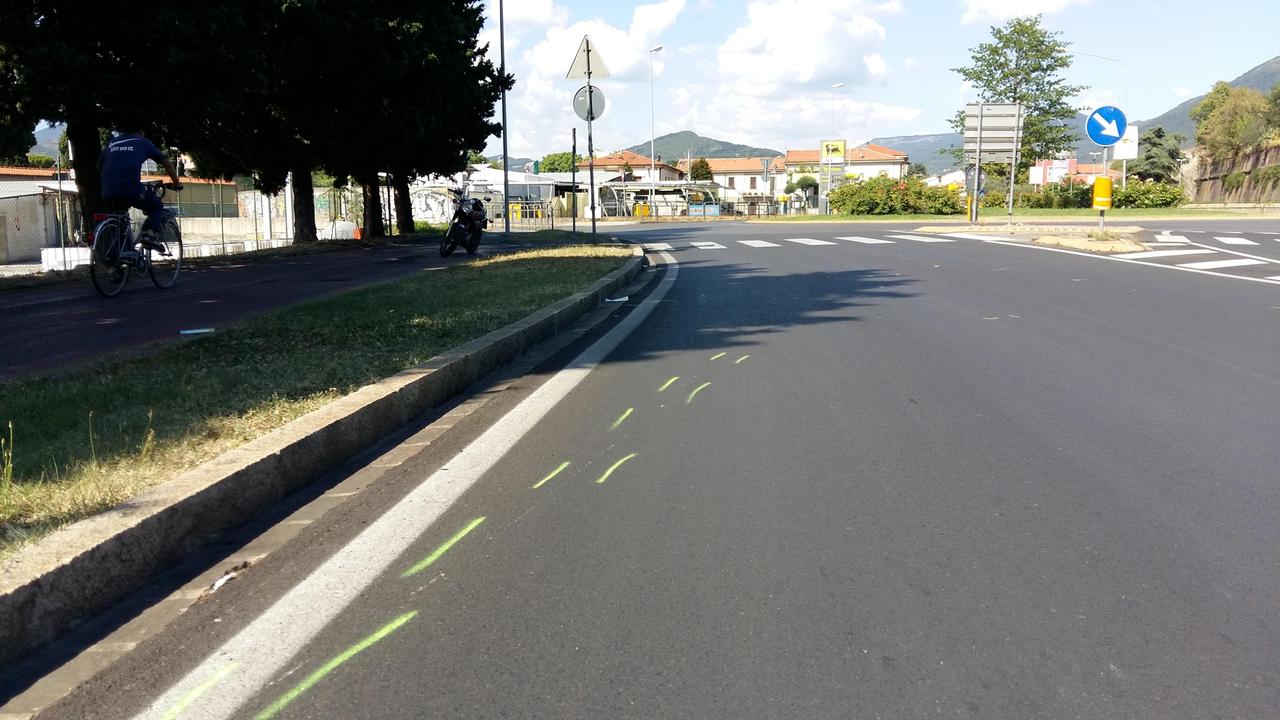 Il luogo dove è avvenuto l'incidente