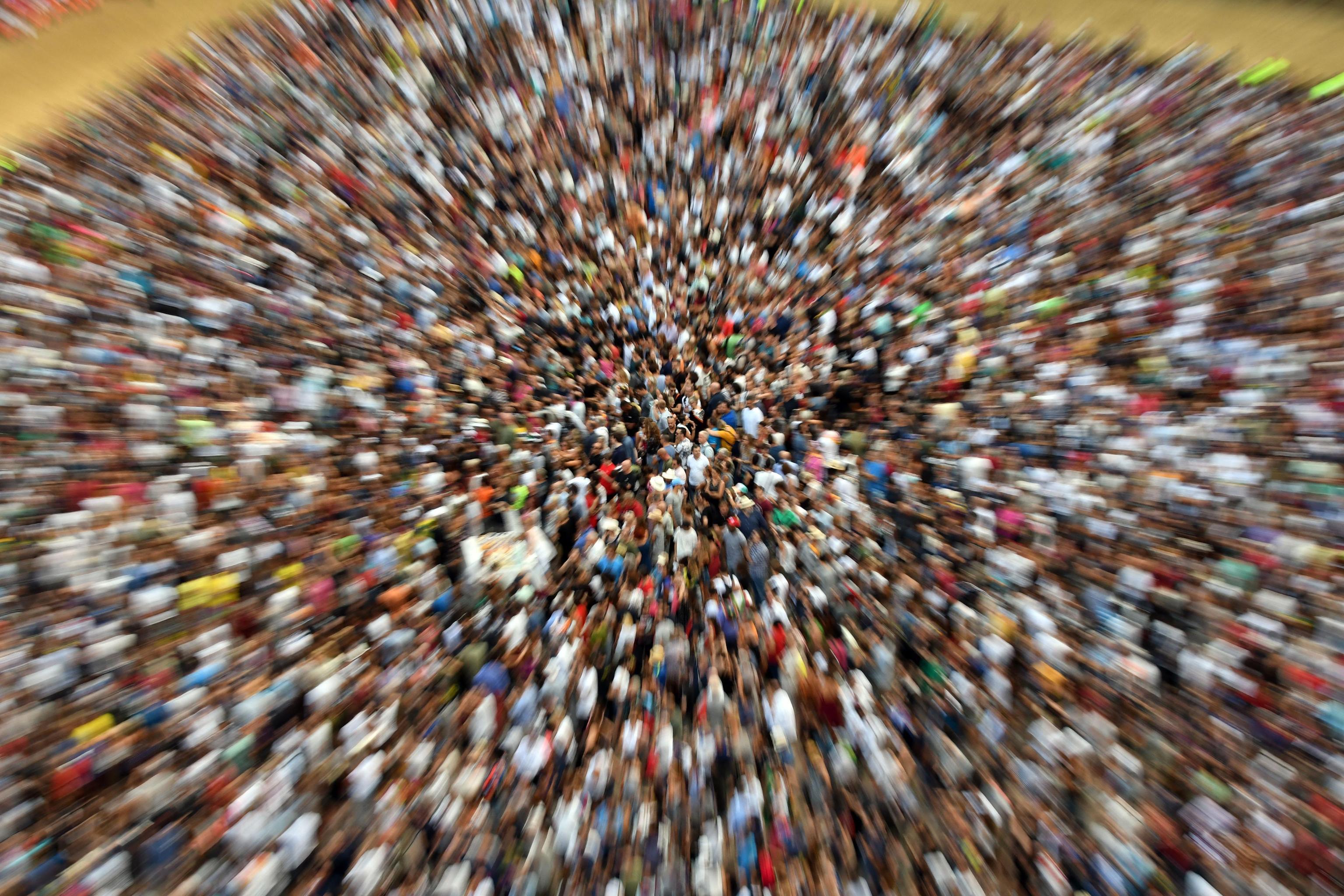 La folla al Palio di Siena