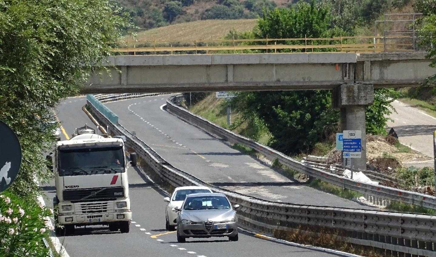 Il viadotto di Siligo sulla Carlo Felice