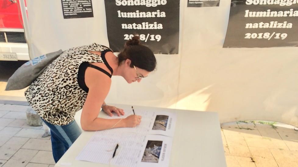 Si sceglie la luminaria natalizia