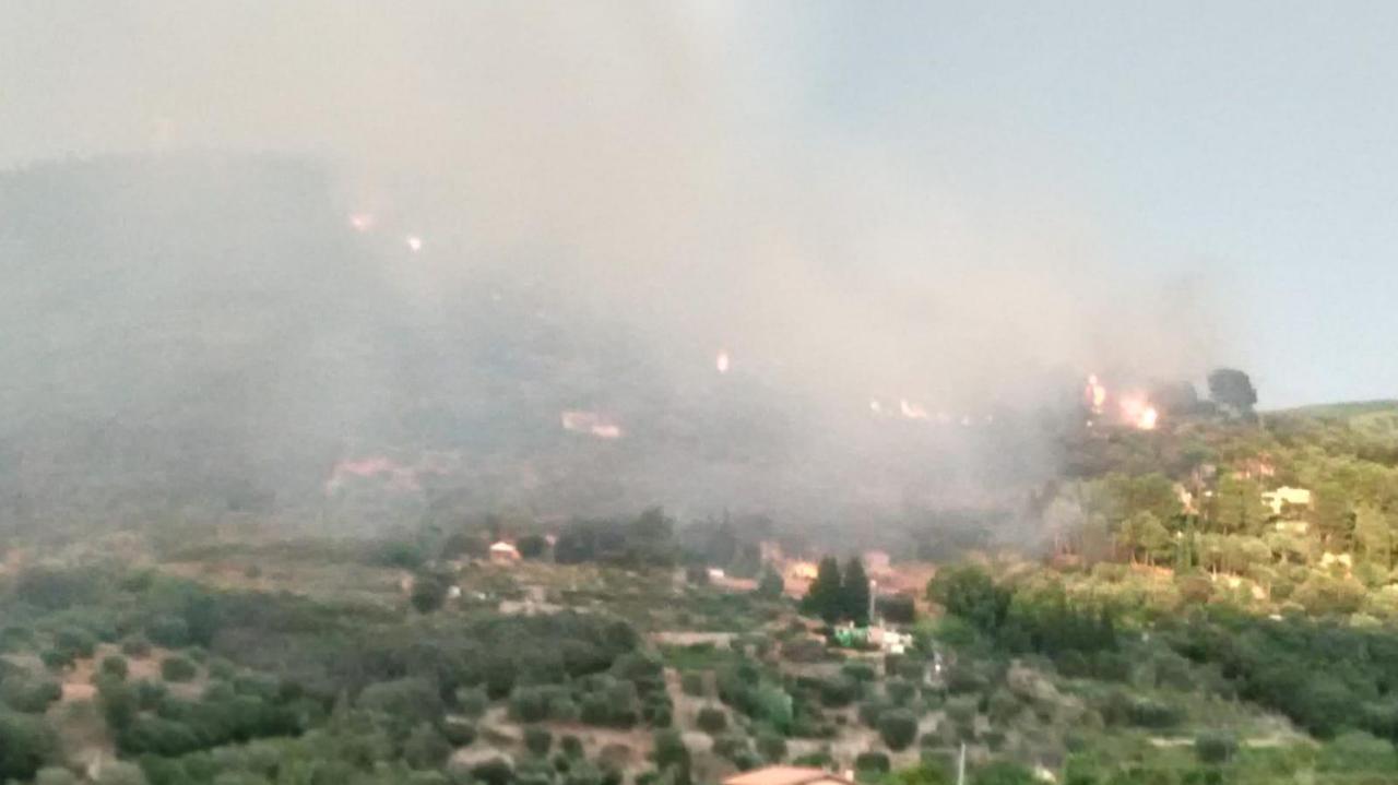 L'incendio all'Argentario