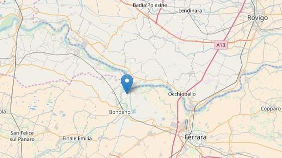 L'epicentro della scossa di terremoto su Salvatonica