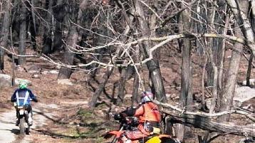 Calcinacci, sacchi neri e moto in zona Parco