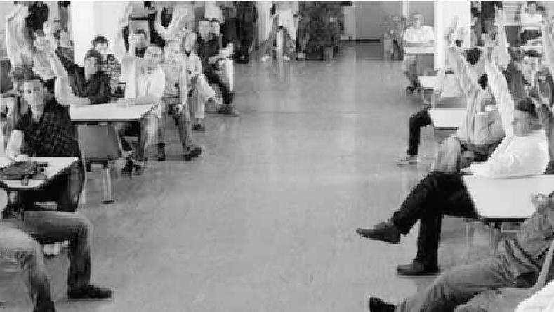 L?assemblea dei lavoratori Nca vota per nuove iniziative di lotta