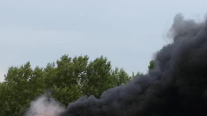 L'incendio a Paperino di una rimessa agricola