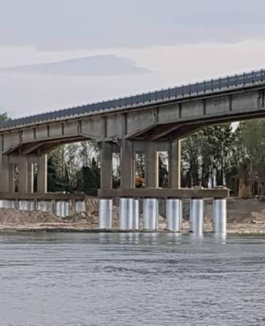 Il ponte fra Boretto e Viadana sul quale ha lanciato l'allarme Codacons
