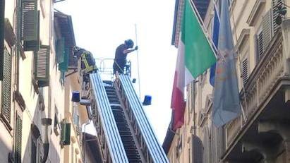 Grondaia pericolante nel giro