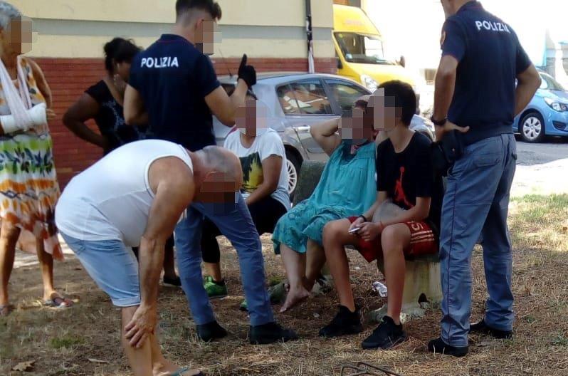 La signora dopo l'aggressione