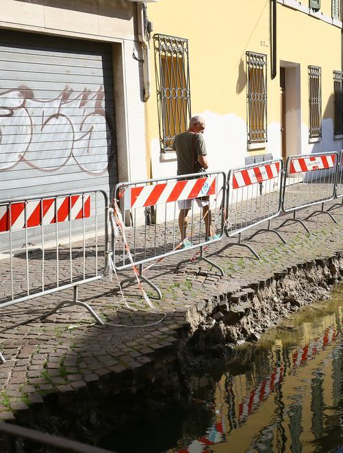 Cedimento in centro A settembre i lavori lungo via Muratori