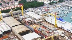 Uno scorcio dei Nuovi Cantieri Apuania