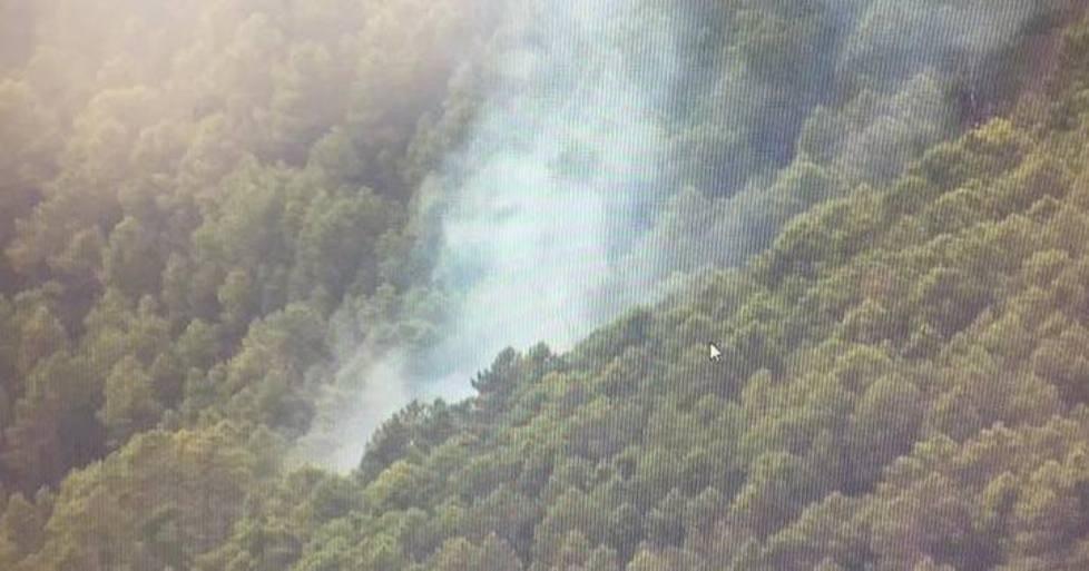 Fiamme sul Monte Serra