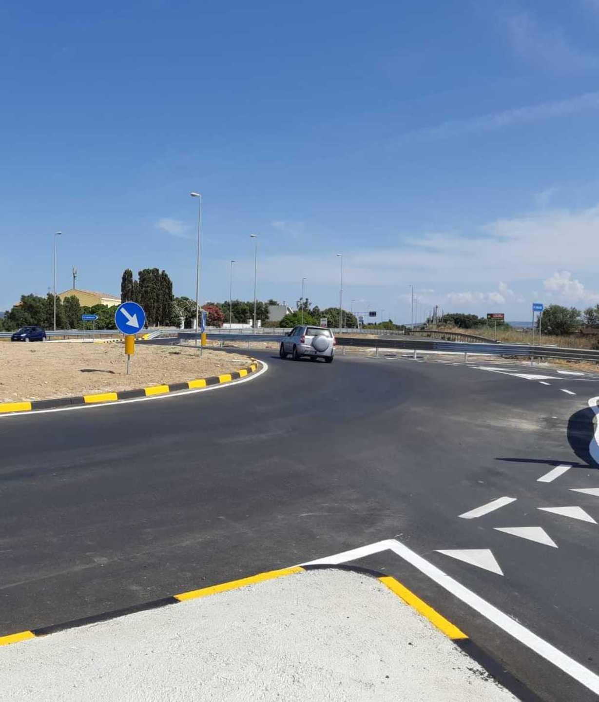 Ottava, ultimi ritocchi per rendere sicura la nuova rotatoria