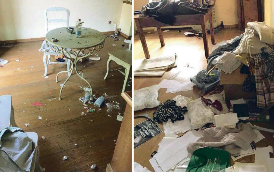 Occupano una casa in pieno centro appena liberata dopo un trasloco 
