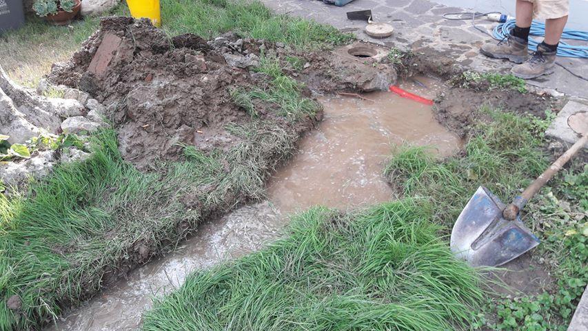 La perdita nell'abitazione di via di Maliseti 