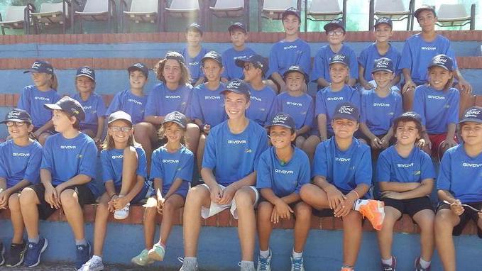 In campo i raccattapalle, vero simbolo del torneo