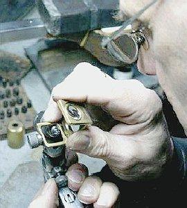 Un momento della lavorazione