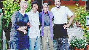 I coniugi Zwack insieme ai ristoratori Barsacchi e D’Alessi