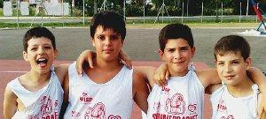 I quattro vincitori del torneo Mini Nba