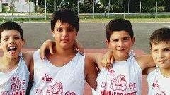 I quattro vincitori del torneo Mini Nba