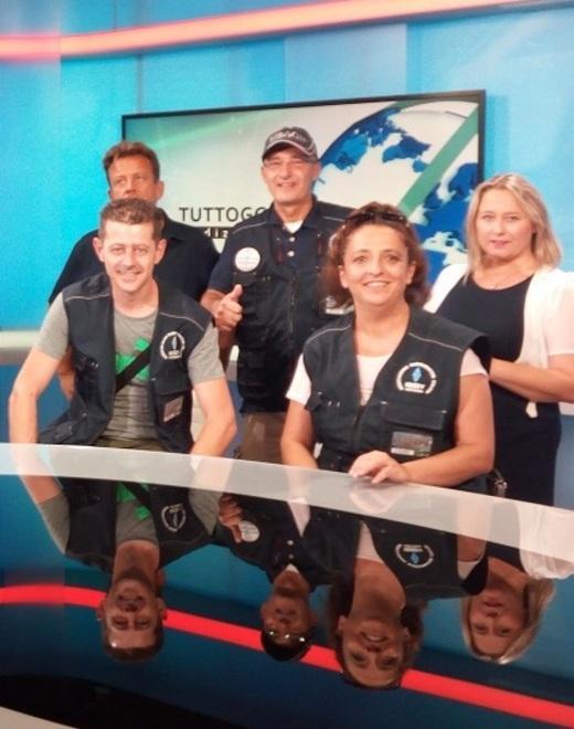 Trasferta in Slovenia alla tv Capodistria per i radioamatori Ari
