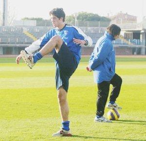 Levan Mchedlidze in allenamento