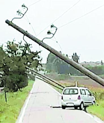 Al buio dopo l’incidente Il guasto è stato riparato