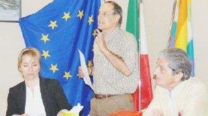 <strong>PRESIDENTE </strong>Al microfono Michele Scola