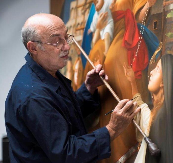 Dai colori di Lorenzetti la pala d’altare che impreziosirà la chiesa di Santa Caterina