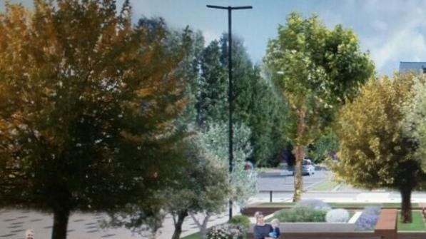 Nuova piazza: partiti i lavori davanti al municipio