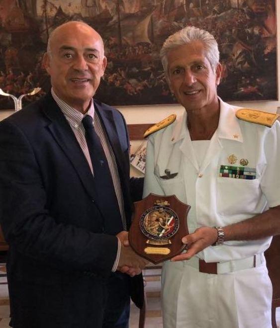 D’Attilio incontra il contrammiraglio