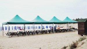 La spiaggetta riservata ai dipendenti della tenuta di San Rossore