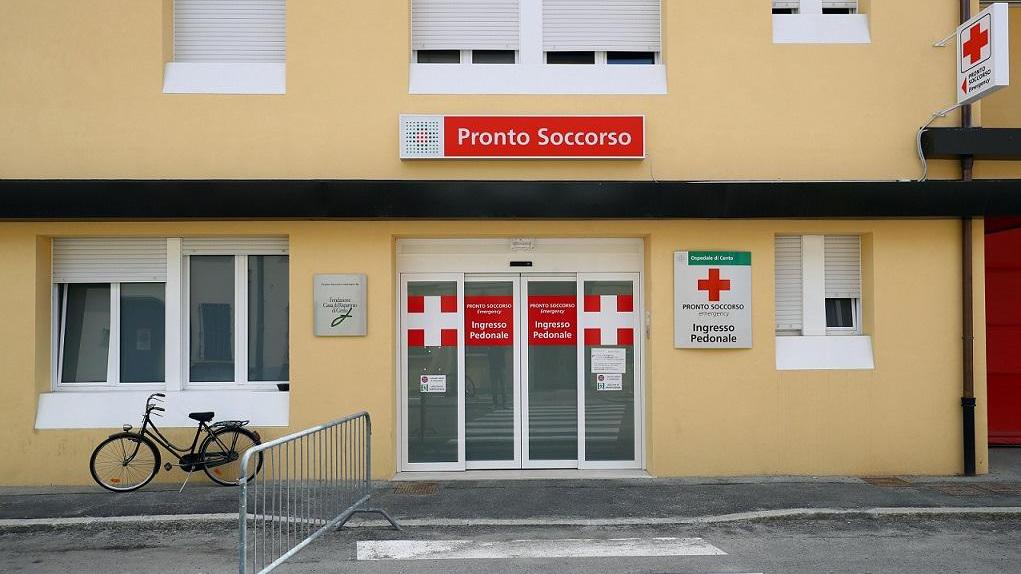 L'ingresso del pronto soccorso a Cento